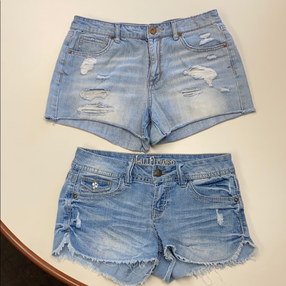 Denim shorts